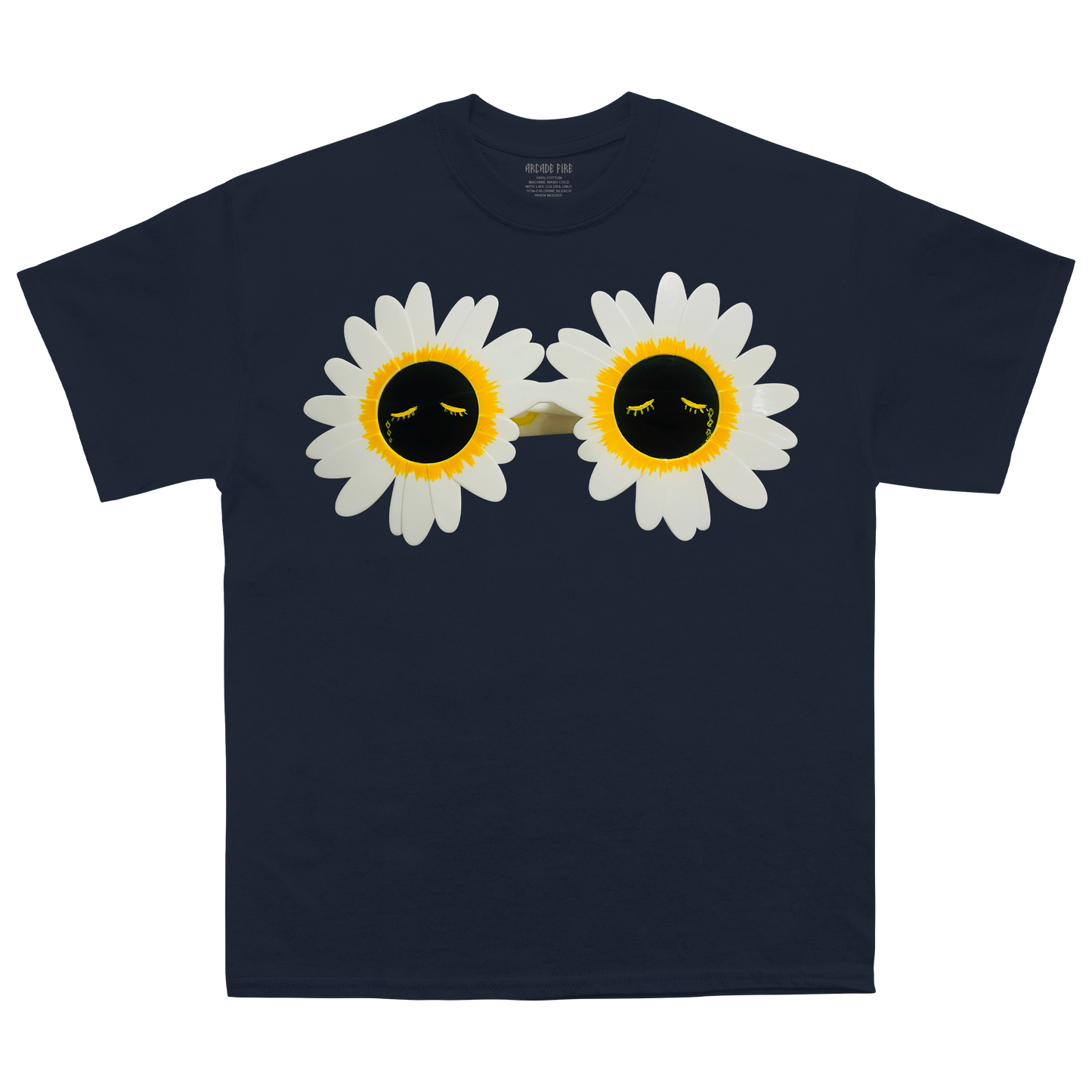 Flower Power Navy Tee