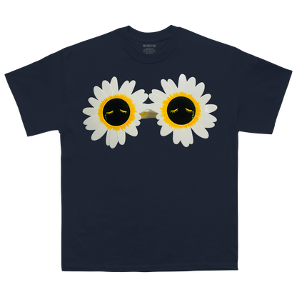 Flower Power Navy Tee