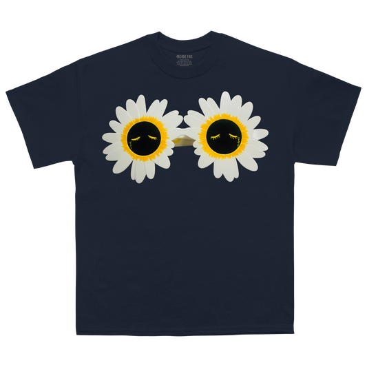 Flower Power Navy Tee