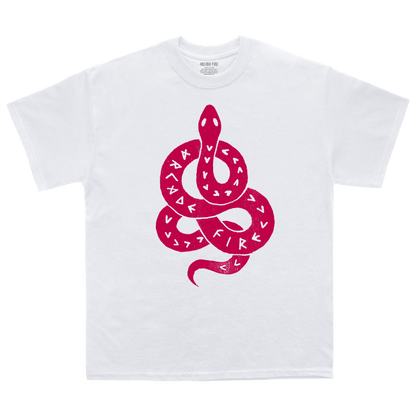 Snake White Tee