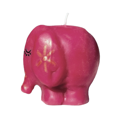 Pink Elephant Candle