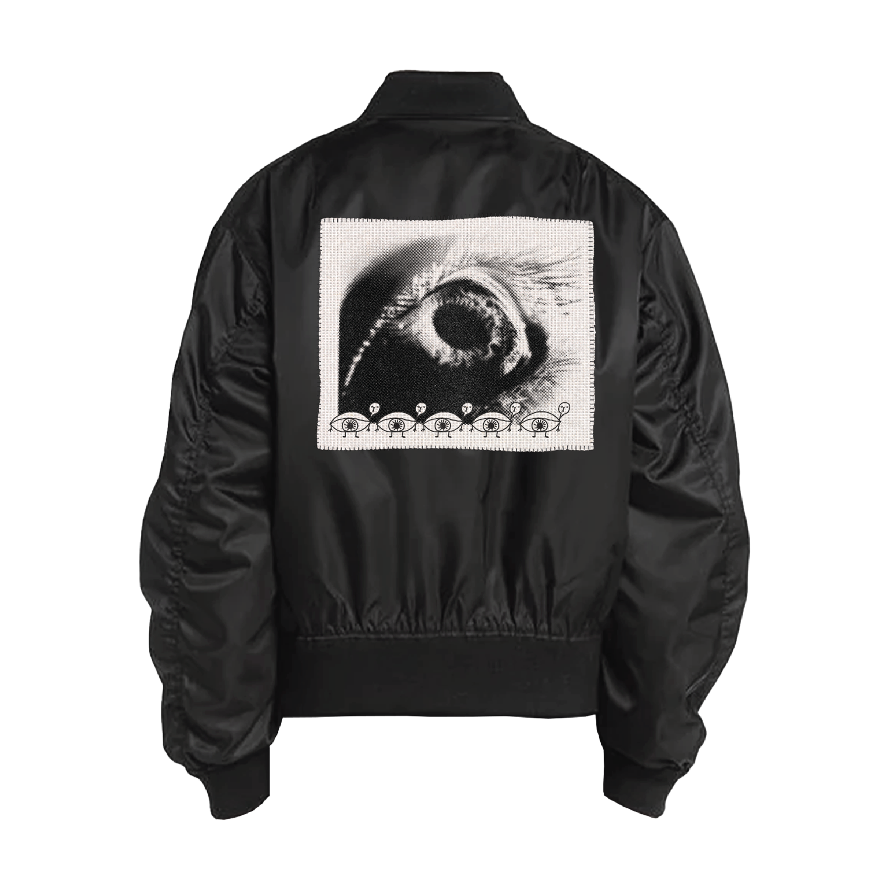 AV VATTEV Jukebox Cotton Bomber Jacket in Black for Men | Lyst